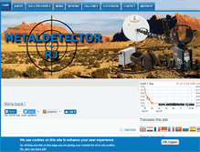 Tablet Screenshot of metaldetector-rj.com